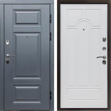 Входная дверь Termo Door Премиум Grey Арка белое дерево