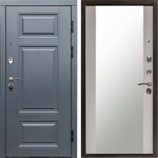 Входная дверь Termo Door Премиум Grey Зеркало Лиственница белая