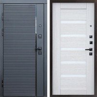 Входная дверь Black Line Царга лиственница белая