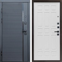 Входная дверь Black Line Спарта белое дерево