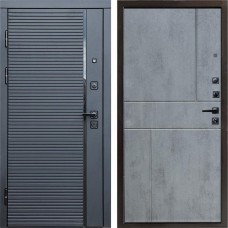 Входная дверь Black Line Горизонт бетон темный