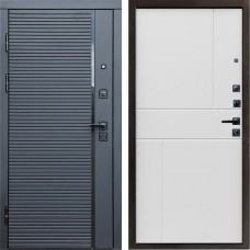 Входная дверь Black Line Горизонт белый
