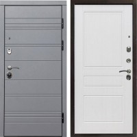 Входная дверь Grey-Line Классика белое дерево