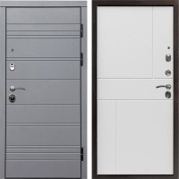 Входная дверь Grey-Line Горизонт белый