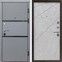 Входная дверь Fusion Лучи бетон светлый