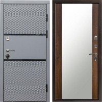 Входная дверь Fusion Зеркало дуб