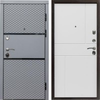 Входная дверь Fusion Горизонт белый