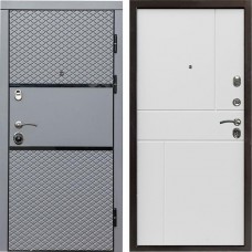 Входная дверь Fusion Горизонт белый