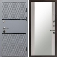 Входная дверь Fusion Зеркало Лиственница белая