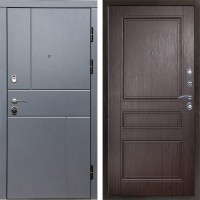 Входная дверь Вертикаль GREY Классика Венге