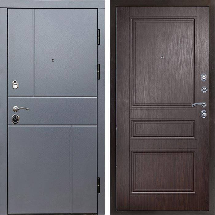 Входная дверь Вертикаль GREY Классика Венге