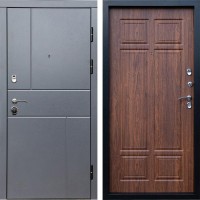 Входная дверь Вертикаль GREY Премиум орех