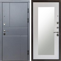 Входная дверь Вертикаль GREY Зеркало Триумф лиственница белая