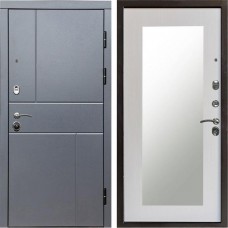 Входная дверь Вертикаль GREY Зеркало Триумф лиственница белая