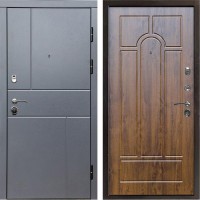Входная дверь Вертикаль GREY Арка дуб