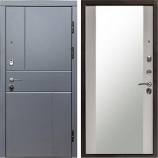 Входная дверь Вертикаль GREY Зеркало Лиственница белая