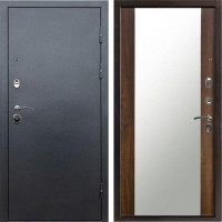 Входная дверь Техно графит Зеркало дуб
