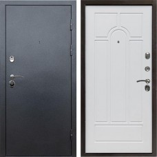 Входная дверь Техно графит Арка белое дерево