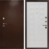 Входная дверь Техно медь Престиж белый матовый