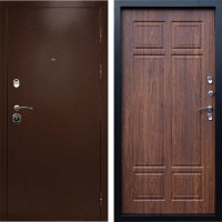 Входная дверь Техно медь Премиум орех