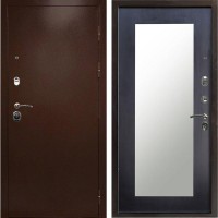 Входная дверь Техно медь Зеркало триумф венге