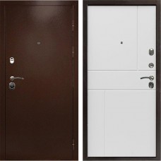Входная дверь Техно медь Горизонт белый