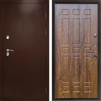 Входная дверь Termo Door Сибирь Антик Медный с терморазрывом Спарта дуб