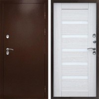 Входная дверь Termo Door Сибирь Антик Медный с терморазрывом Царга лиственница белая