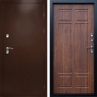 Входная дверь Termo Door Сибирь Антик Медный с терморазрывом Премиум орех