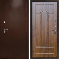 Входная дверь Termo Door Сибирь Антик Медный с терморазрывом Арка дуб