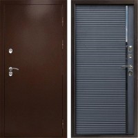 Входная дверь Termo Door Сибирь Антик Медный с терморазрывом Porte black