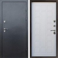 Входная дверь Termo Door Сибирь Антик серебро с терморазрывом Престиж Белое дерево