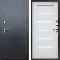 Входная дверь Termo Door Сибирь Антик серебро с терморазрывом Царга лиственница белая