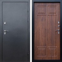 Входная дверь Termo Door Сибирь Антик серебро с терморазрывом Премиум орех