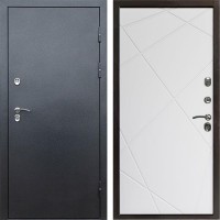 Входная дверь Termo Door Сибирь Антик серебро с терморазрывом Лучи белый