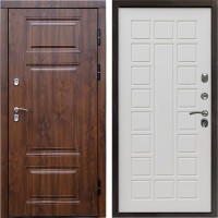 Входная дверь Termo Door Сибирь Термо ПРЕМИУМ Орех Престиж белый матовый