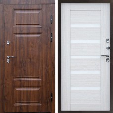 Входная дверь Termo Door Сибирь Термо ПРЕМИУМ Орех Царга лиственница белая