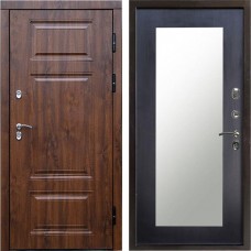 Входная дверь Termo Door Сибирь Термо ПРЕМИУМ Орех Зеркало триумф венге