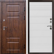Входная дверь Termo Door Сибирь Термо ПРЕМИУМ Орех White Line