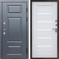 Входная дверь Termo Door Сибирь Термо ПРЕМИУМ Grey Царга лиственница белая