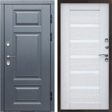 Входная дверь Termo Door Сибирь Термо ПРЕМИУМ Grey Царга лиственница белая