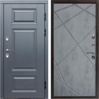 Входная дверь Termo Door Сибирь Термо ПРЕМИУМ Grey Лучи бетон темный