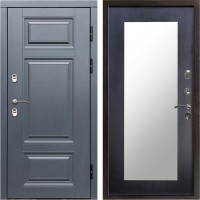 Входная дверь Termo Door Сибирь Термо ПРЕМИУМ Grey Зеркало триумф венге