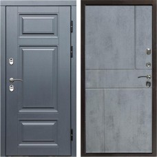Входная дверь Termo Door Сибирь Термо ПРЕМИУМ Grey Горизонт бетон темный