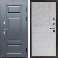 Входная дверь Termo Door Сибирь Термо ПРЕМИУМ Grey Горизонт бетон светлый