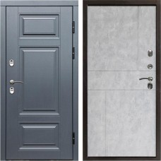 Входная дверь Termo Door Сибирь Термо ПРЕМИУМ Grey Горизонт бетон светлый