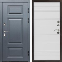 Входная дверь Termo Door Сибирь Термо ПРЕМИУМ Grey White Line