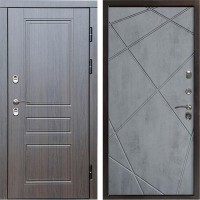 Входная дверь Termo Door Сибирь Термо ПРЕМИУМ Орегон Венге Лучи бетон темный