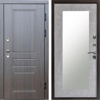 Входная дверь Termo Door Сибирь Термо ПРЕМИУМ Орегон Венге Зеркало триумф бетон светлый