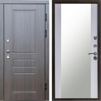 Входная дверь Termo Door Сибирь Термо ПРЕМИУМ Орегон Венге Зеркало белый софт